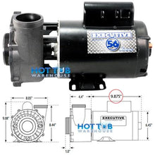 Load image into Gallery viewer, Waterway Executive 3 HP 1 Speed 2 1/2&quot; Intake 2&quot; Discharge 56 Frame 230 Volt Pump 3711221-13
