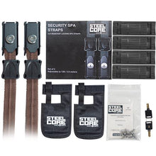 Load image into Gallery viewer, Steel Core Spa Security Straps - Set of 2
